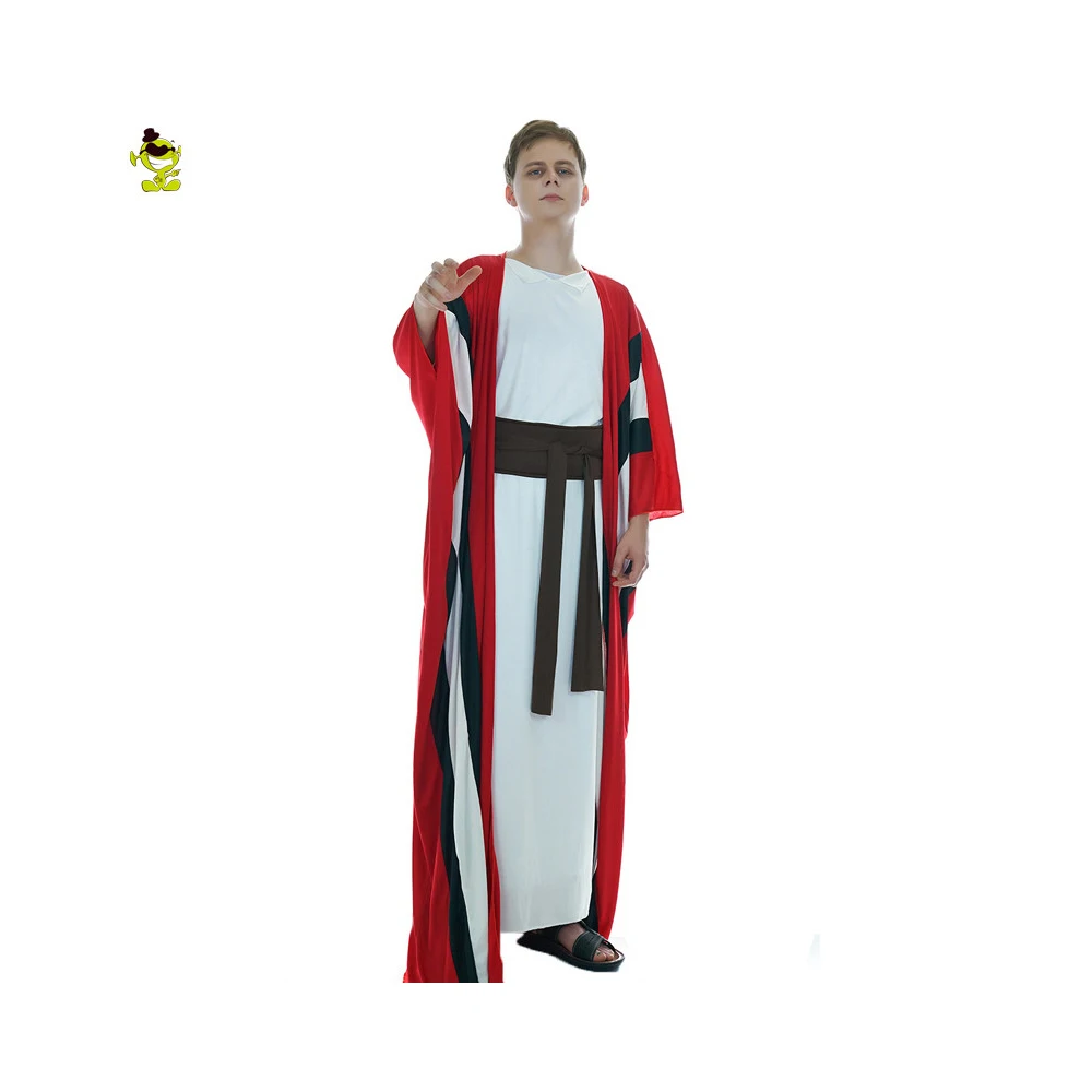 

Adults Men Arab Abraham Prince King Cosplay Costume Party Fancy Dress Party Abraham Christ Arabian Cosplay Costumes