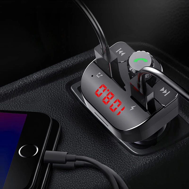 CDEN fm-передатчик Автомобильный mp3 музыкальный плеер Bluetooth автомобильный комплект Bluetooth приемник Двойной Зарядное устройство USB U диск TF карта музыкальный плеер