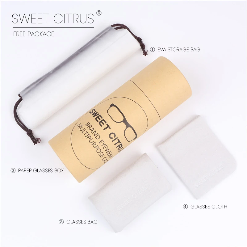 Милые цитрусовые B титановые ретро круглые оптические очки оправа Женская