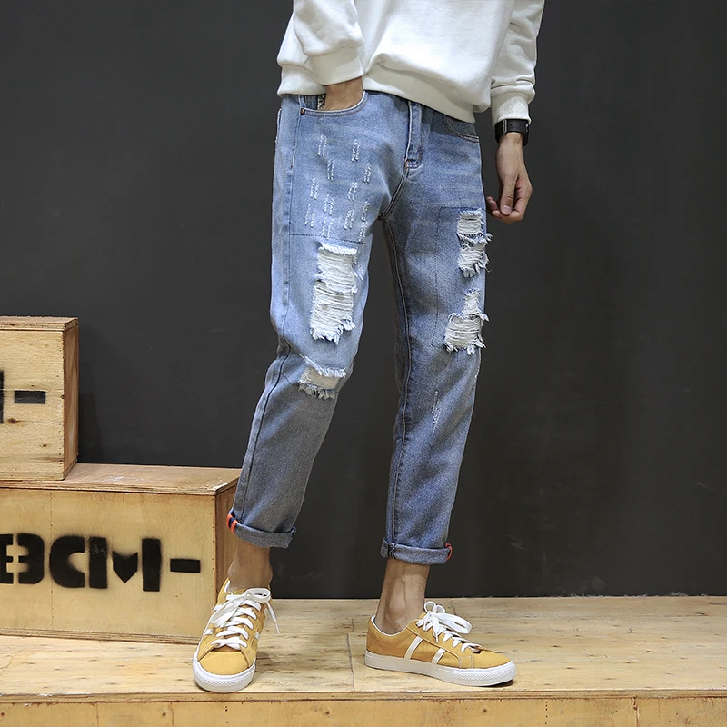 Осень 2017 Новый день краны отверстие в девять точек 28 44 GK12 джинсы P45|jeans jeans|day dayt jeans |