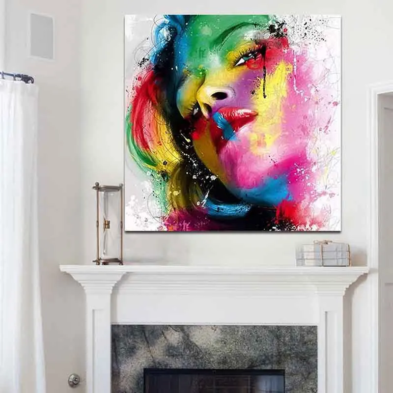 Рисуй по номеру Wall art живописи номерам с художественным рисунком фигура женщины