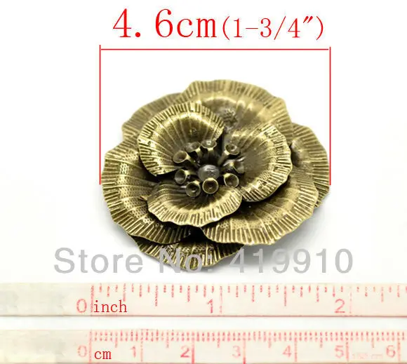 10 шт. металлические украшения для дома 4 6x4 3 см|embellishments metal|embellishments findingsembellishments flower