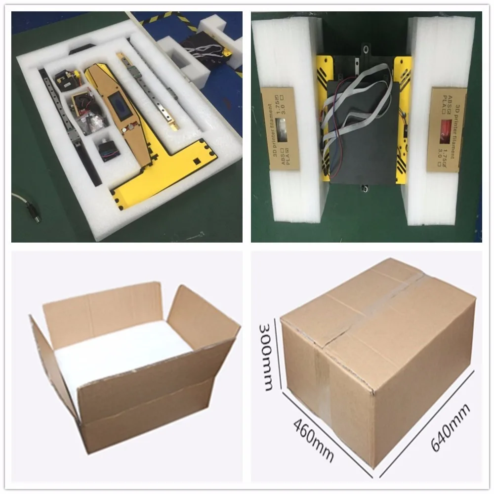 Высокая точность полу собран impresora 3D принтеры Reprap алюминиевая рама большой