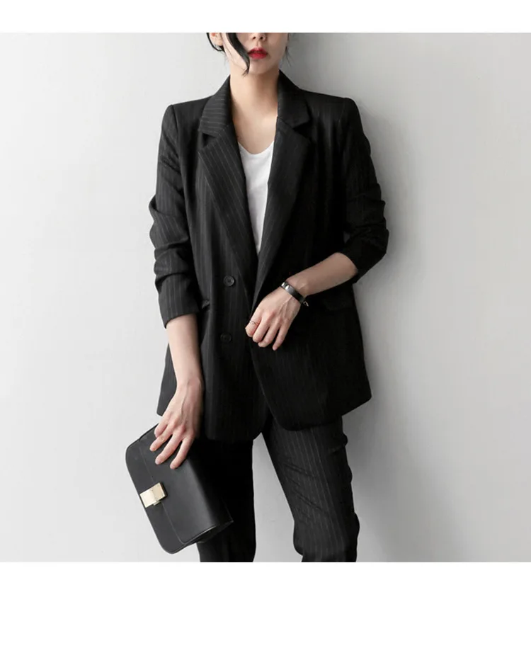 (2 шт. = пальто + брюки) новый деловой женский костюм из двух брюк облегающий