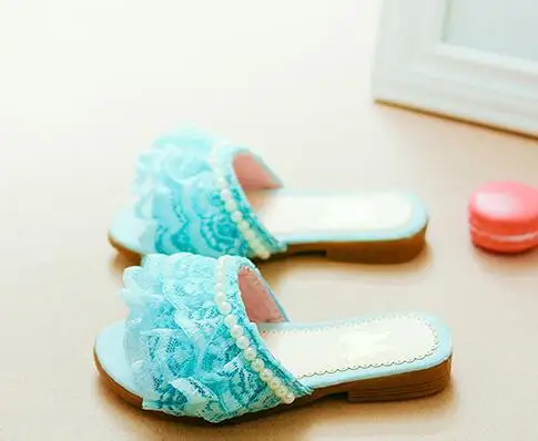 2017 летние новые корейские детские сандалии обувь для девочек принцессы с