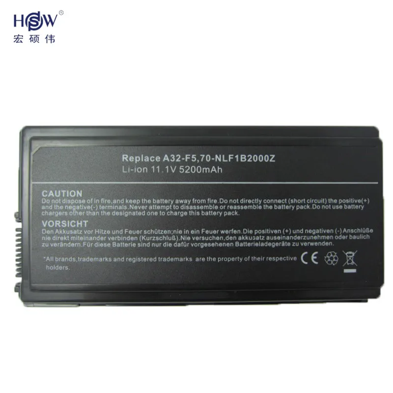 HSW 6 ячеистая для ноутбука Батарея Asus A32-F5 F5 F5C F5GL F5M F5N F5R F5RI F5SL F5Sr F5V F5VI F5VL F5Z X50 X50C X50M X50N