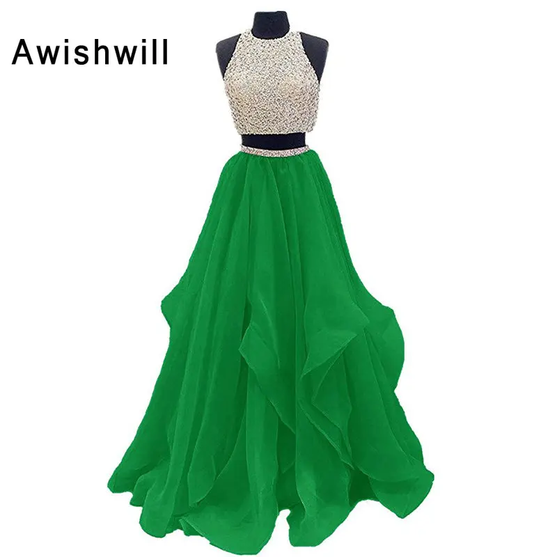 Robe De Soiree 2020 Новое поступление без рукавов трапециевидная форма топ из органзы а