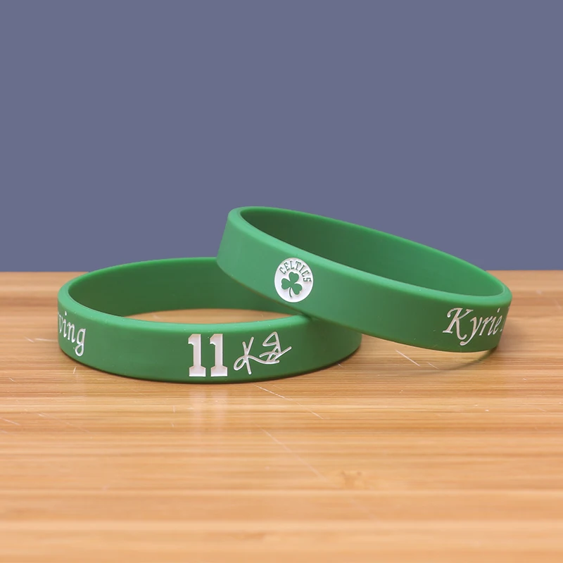 Высокое качество баскетбольная звезда The Celtics Kyrie Irving силиконовые браслеты спорт