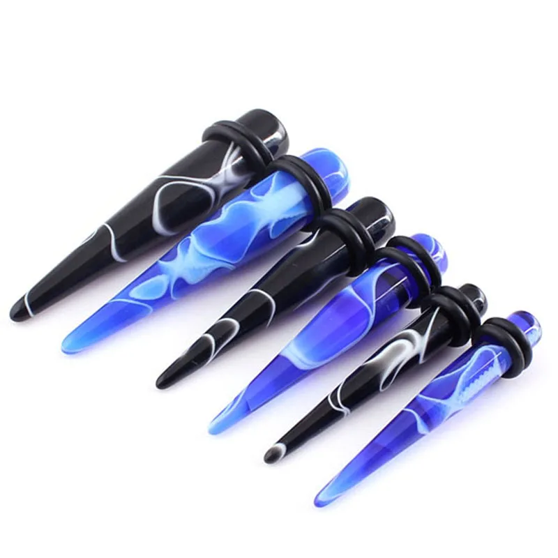 2 шт. акриловая пробка тоннель печати Tapers носилки шип Козелок уха расширитель