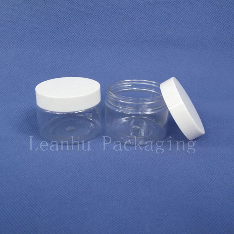 

150g X 40 clear empty plastic cream jar, 150ml PET bottle, 3oz cosmetic container,cosmetic packaging, cream pot with white cap