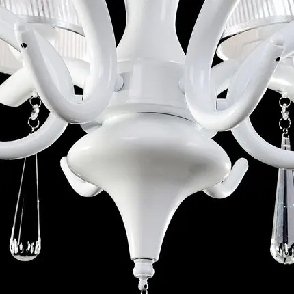 LED 110-220 В белый подвесной светильник кристалл металлический гальванический