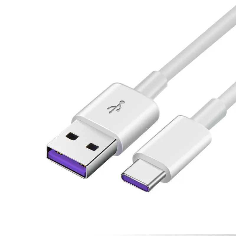 Бежевый 5A type-C кабель для быстрой зарядки usb type-C супер зарядный шнур для HUAWEI P10 P20 mate 10 20 для SAMSUNG Galaxy S8 S9 - Цвет: Бежевый