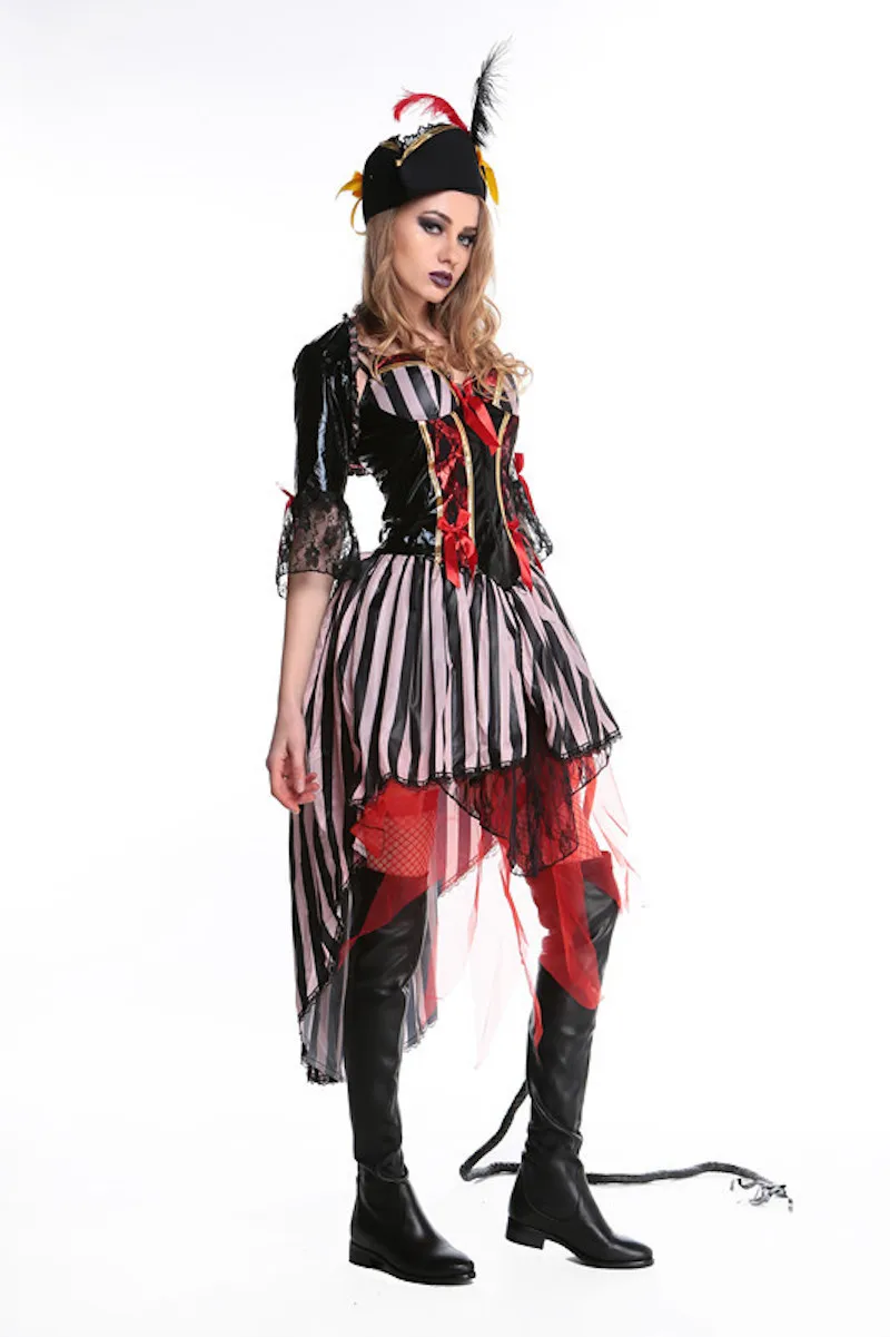 

Spanish Pirate Costumes for Women Adults Halloween Carnival Uniforms Party Cosplay Costume Sexy Dress Pirates Outfit