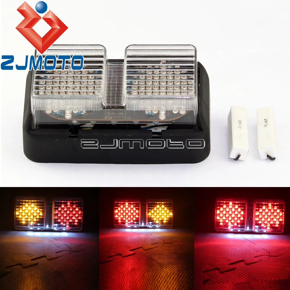 

Motorcycle Integrated LED Rear Stop Light Tail Light Turn Signals Lamp For Honda RC51 1999-2006 RVT1000R VTR1000 SP1