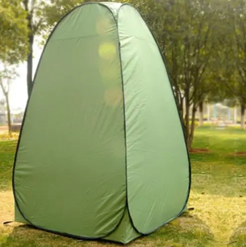 Draagbare Privacy Douche Toilet Camping Pop Up туалетный тент legergroen kleur UV functie Открытый тент/палатка