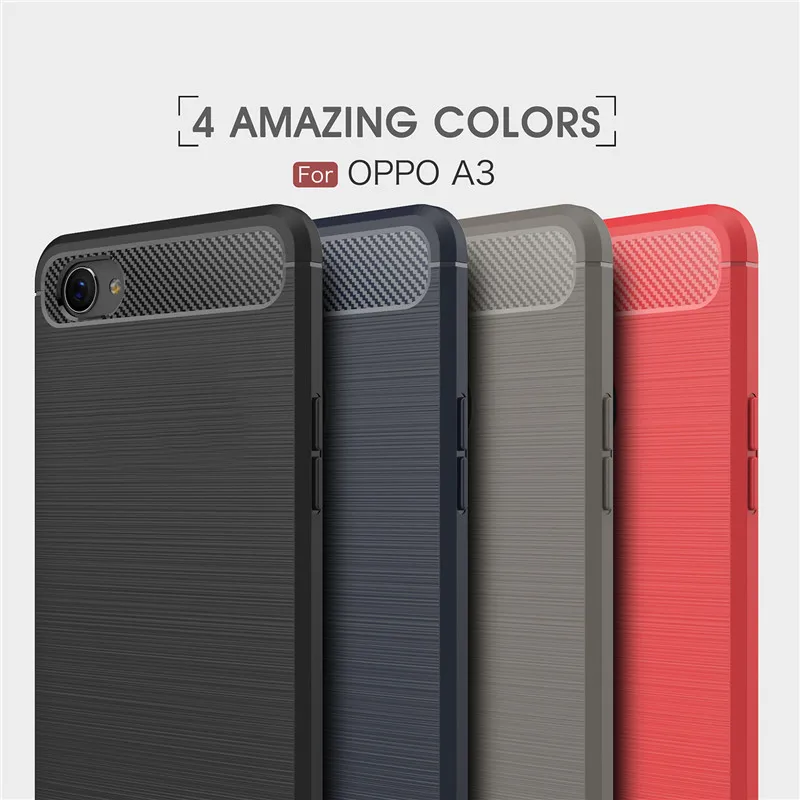 Для подходящего чехол s OPPO A3 WolfRule Мягкий Силиконовый прочный Чехол-бампер для
