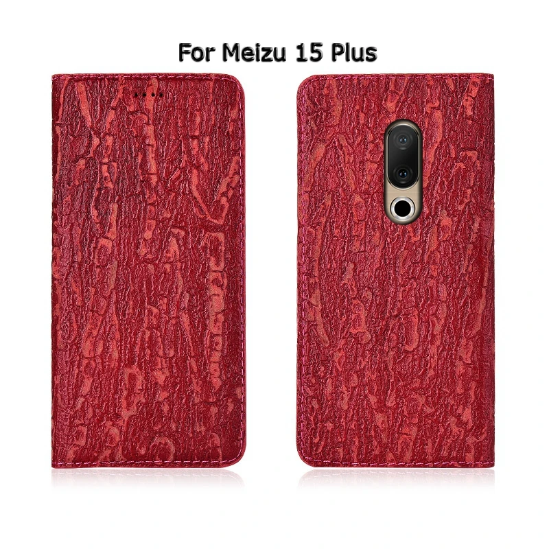 Дерево текстура натуральная кожа магнитный чехол для телефона для Meizu 15 16X16 S 16T 16xs Pro Lite Plus откидной Чехол-подставка