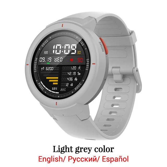 White Huami Amazfit Verge спортивные Смарт-часы 3 gps водонепроницаемый Bluetooth воспроизведение музыки вызов ответ сообщение Push пульсометр - Цвет: White