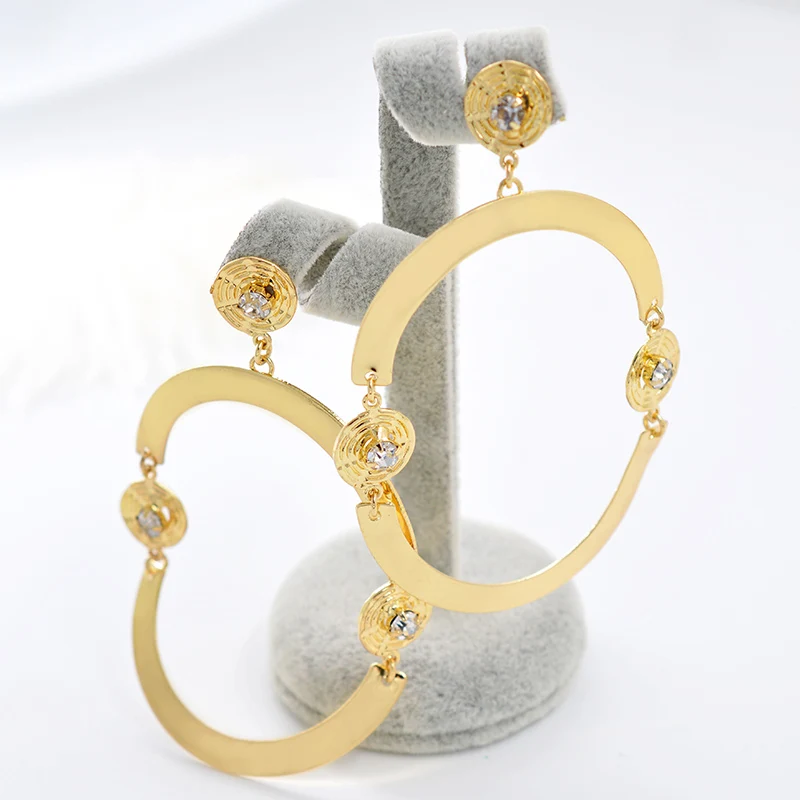 Ювелирные изделия zeadear винтажный большой комплект круглых ювелирных украшений