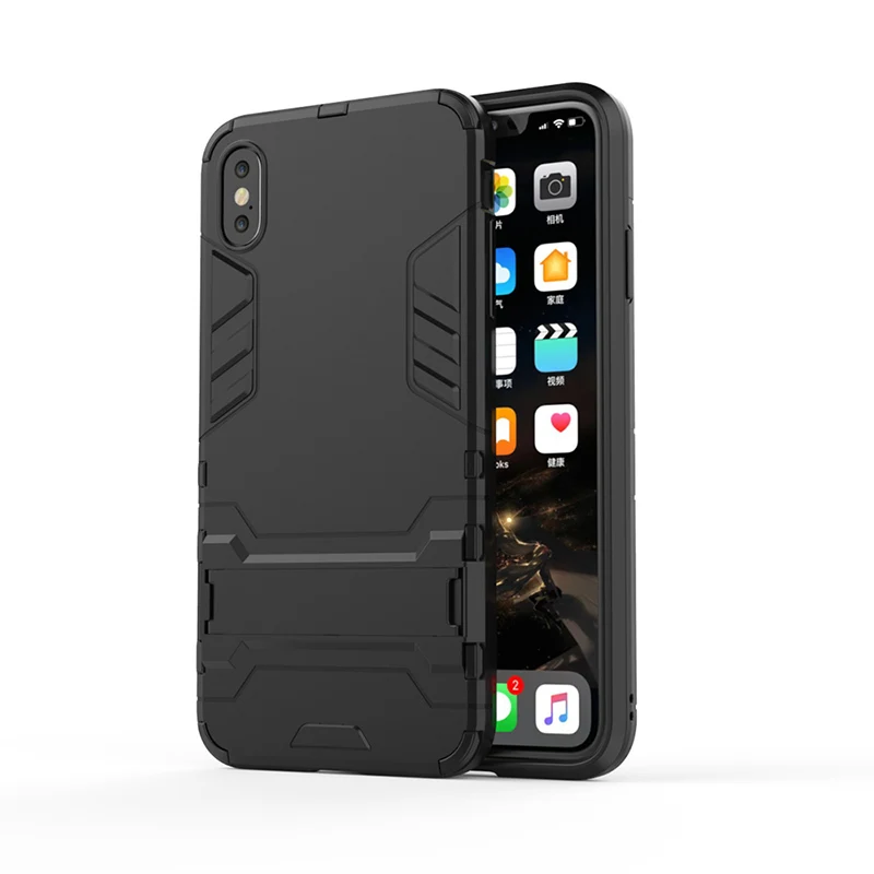 Модный армированный защитный чехол для iphone 7 8 Plus x xr IPHONE X XS XR MAX подставка