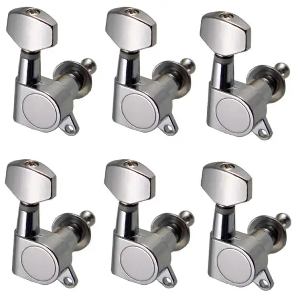 

6 PCS Sealed Right Tuning Pegs Tuner Machine Head 6R For Electric Acoustic Guitar Chrome