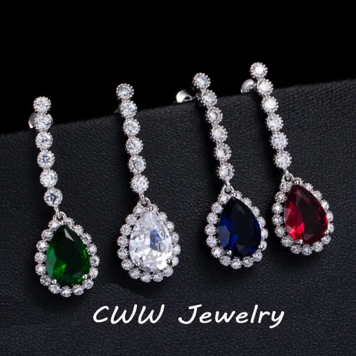 Cwwzircon модные ювелирные изделия 2019 белый золотой цвет круглый кубический цирконий