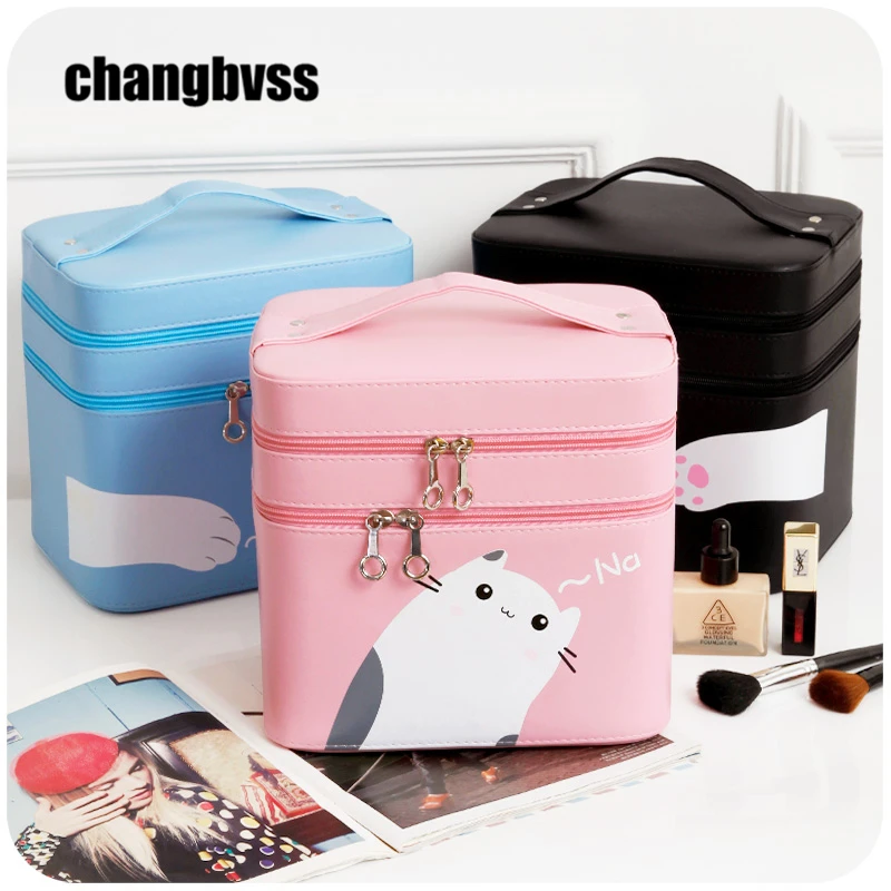 Настольная или портативная дорожная сумка для хранения косметики шкатулка