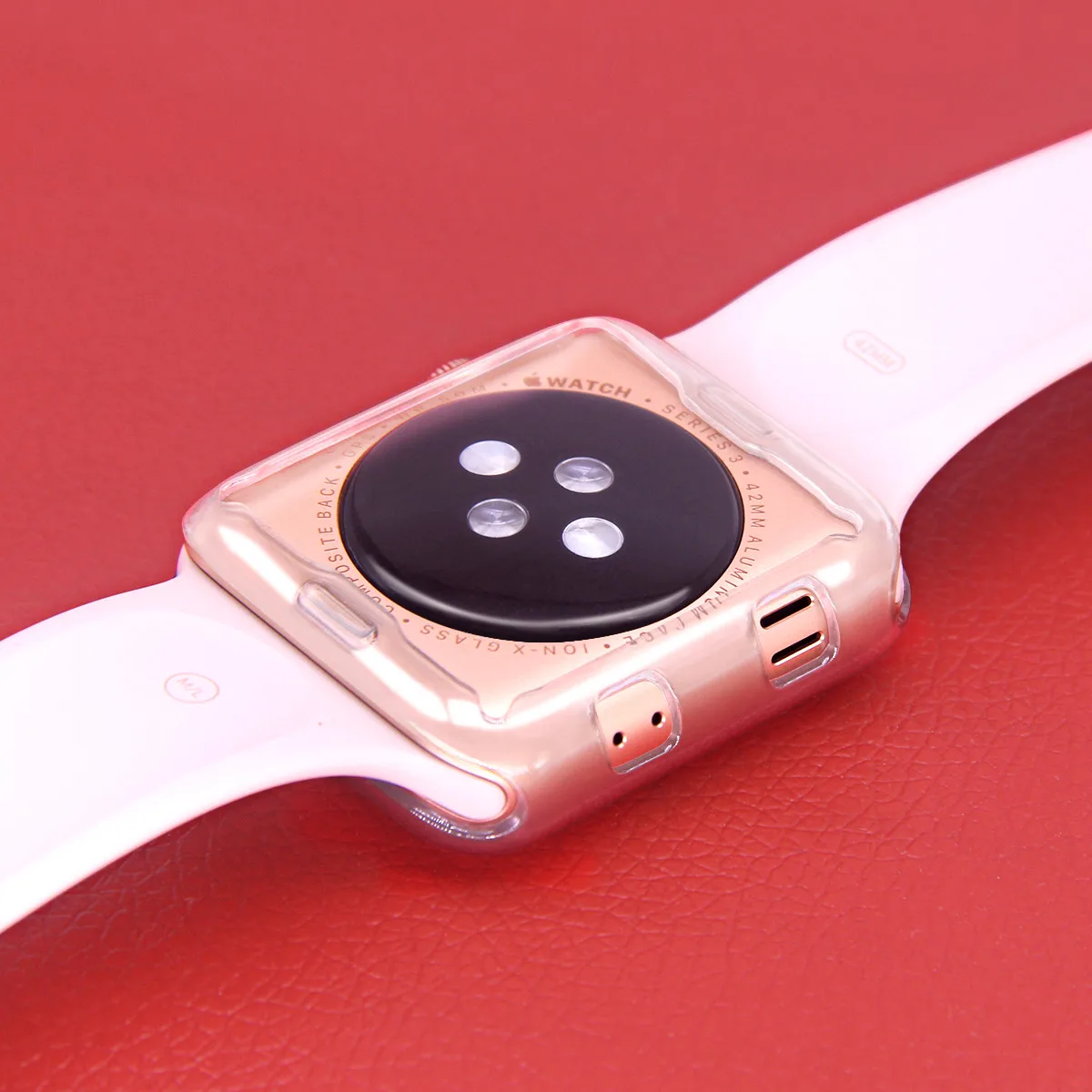 Прозрачный мягкий чехол из ТПУ для Apple Watch Series 5 4 44 40 мм тонкий с полным покрытием