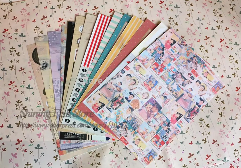 ENO Приветствие винтажный Декор бумажный пакет Сделай Сам старый фильм ретро