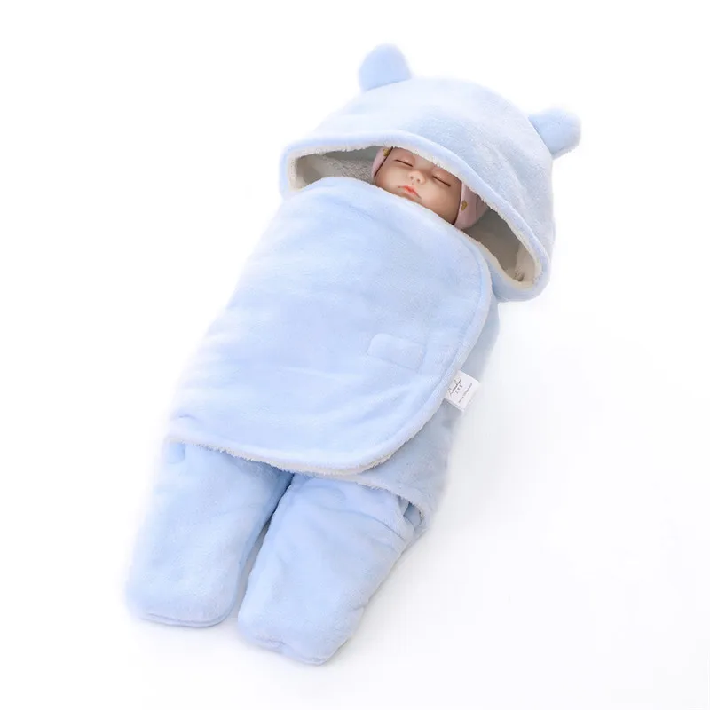 

High Quality Winter Baby Sleeping Bag Baby Swaddle Blanket Warm Infant Sleep Sack Sleeping Bag For Newborns Baby Wrap Slaapzak