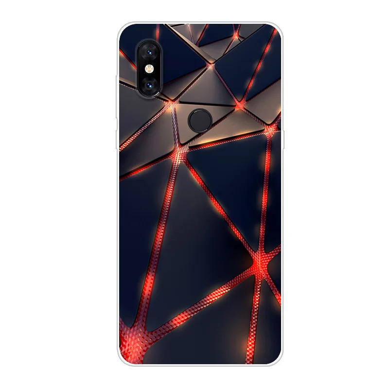 6.39&quot Coque For Xiaomi mi Mix 3 case Cartoon Painted Silicone soft Cases Mix3 back cover miMix battery shell | Мобильные