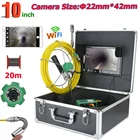 Видеокамера промышленная GAMWATER, беспроводная, водонепроницаемая, IP68, 20 м, 10 дюймов, Wi-Fi, 22 мм