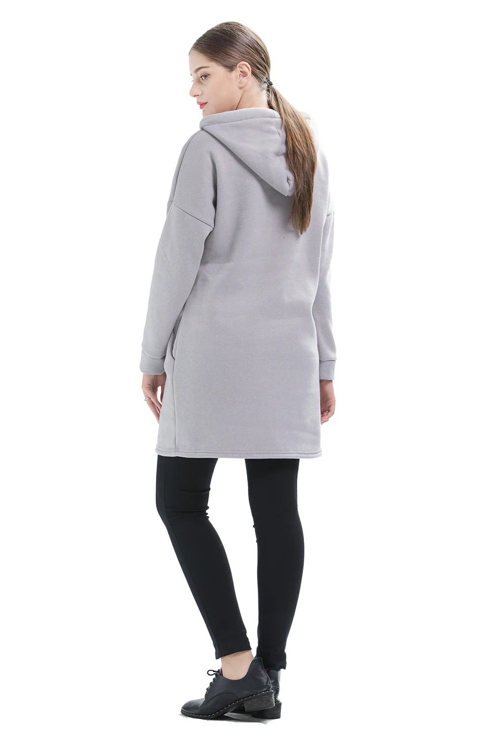 2017 осень зима Для женщин Повседневное из хлопка с длинными рукавами пальто