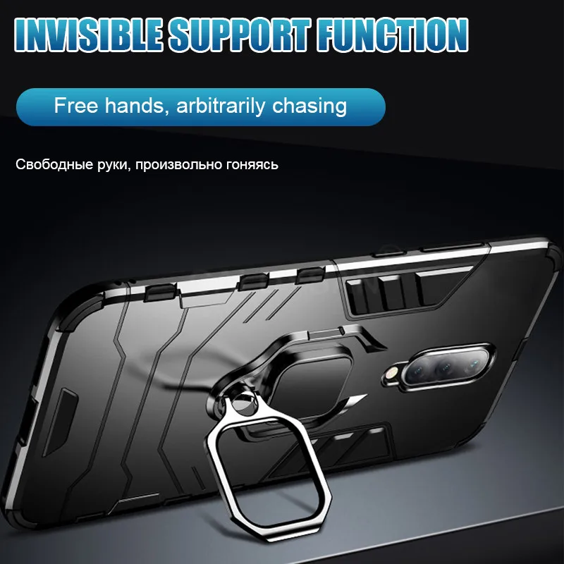 Роскошный бронированный силиконовый чехол-бампер для Oneplus 6T 7 Pro противоударный