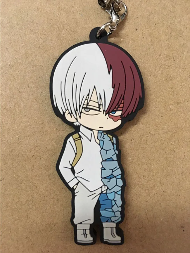 16 My Hero Academy японское аниме фигурка бакуго кацуки OCHACO URARAKA Todoroki Shoto резиновые подвески для мобильного телефона/брелок/ремешок - Цвет: 16