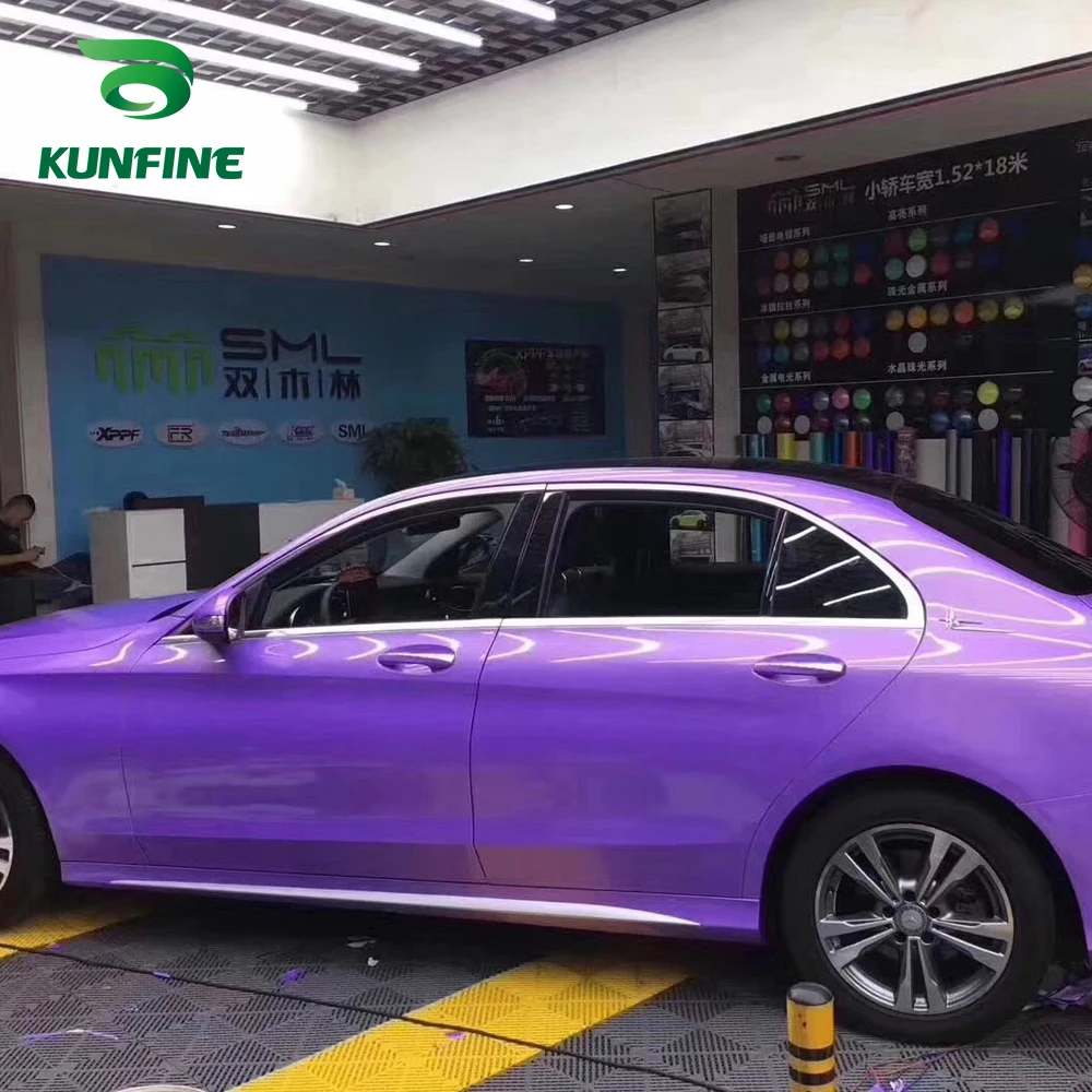 Виниловая пленка Dream для стайлинга автомобиля золотистая фиолетовая кузова