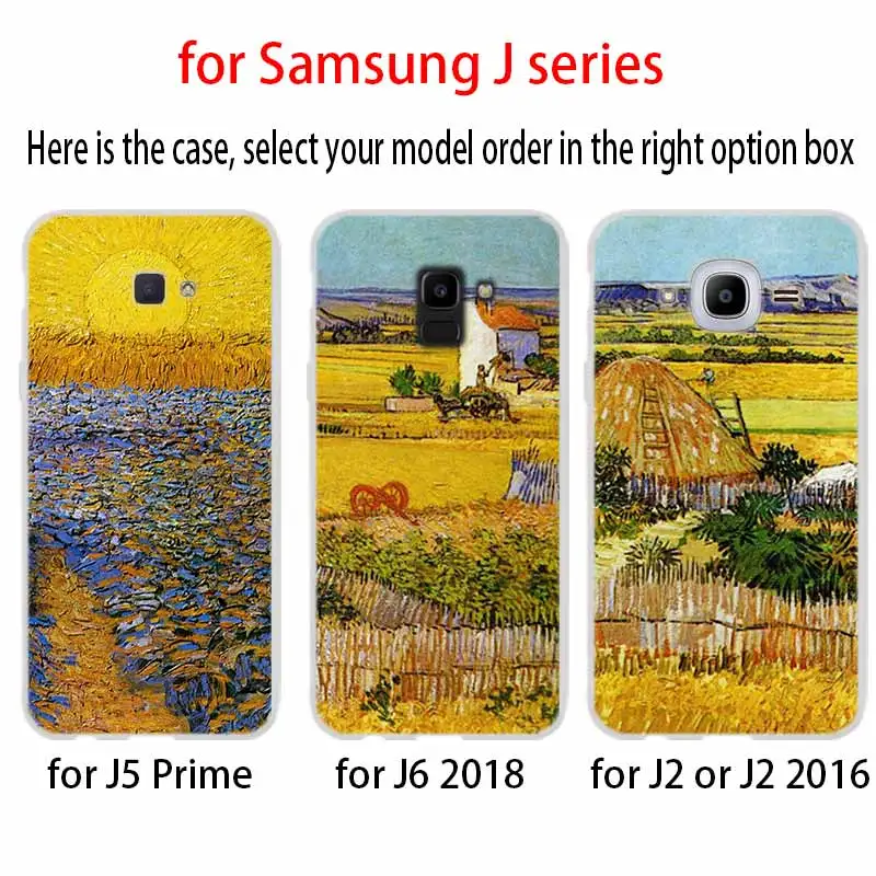 Чехол для телефона с изображением Винсента Ван Гога подсолнуха Samsung Galaxy j6 J8 J7 J5 J3 J4