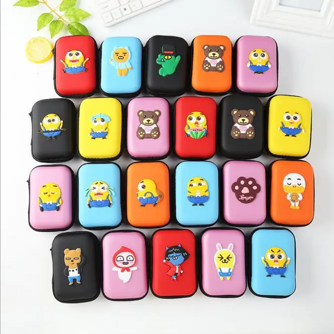 1 шт. Kawaii Cartoon Animal Cards наушники Usb кабельные зажимы держатель для монет мини