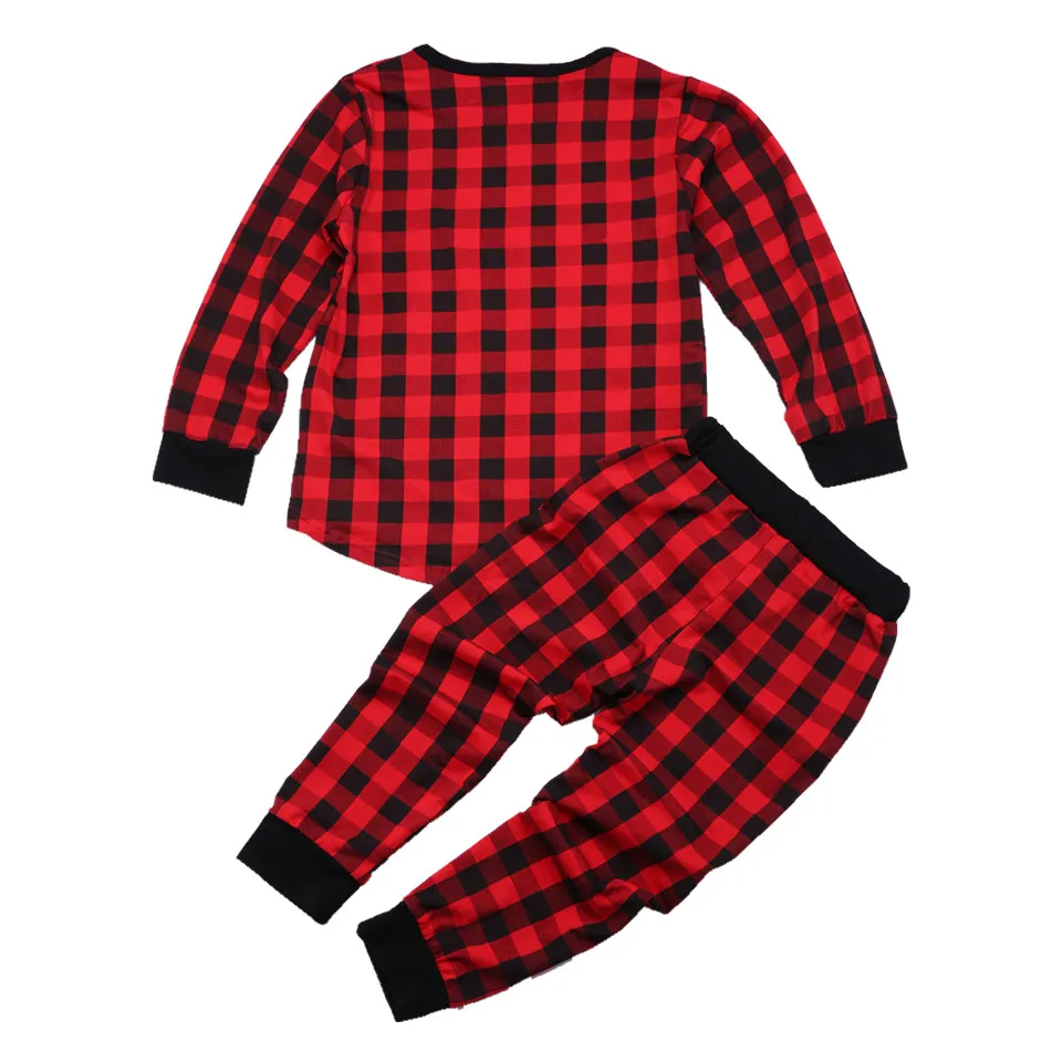 Детский пижамный комплект COSPOT в красную клетку на весну и зиму для новорожденных