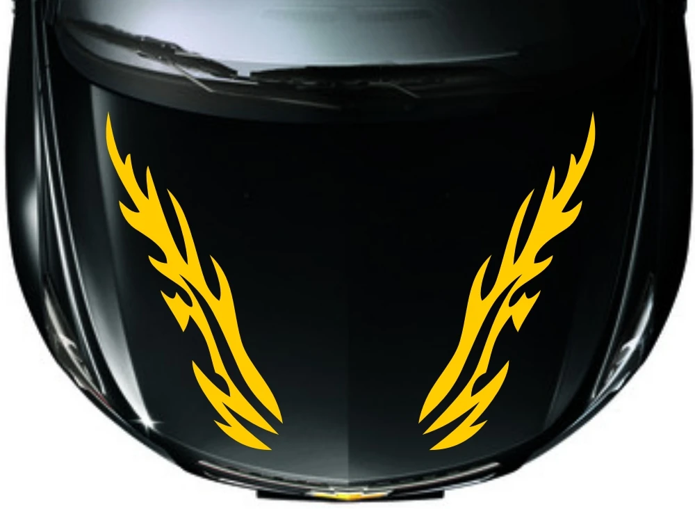 Автомобильные наклейки огни гонки виниловый капот декор крышка наклейка CG312 2 шт.