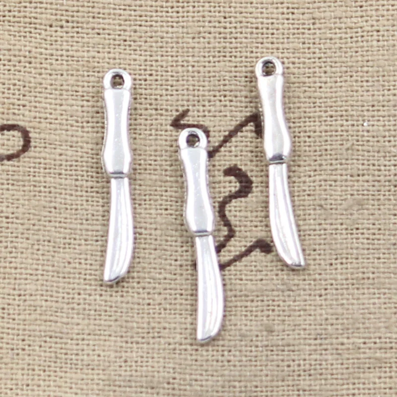 50 шт. нож для подвесок 25 х4 мм|charms jewelry making|making pendantpendants making |