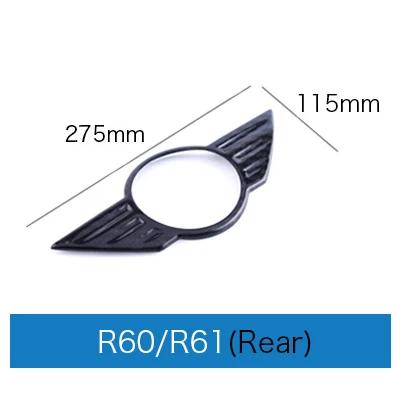 Koolstofvezel Auto Logo voorste kap badge achterste romp emblemen sticker voor Mini Cooper F54 F55 F56 F60 R60 R61 R55 R56 R56 R57 Countryman