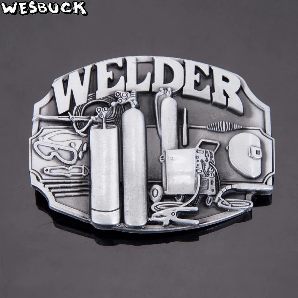 WesBuck брендовые металлические пряжки ремня для мужские Юнисекс Western Buckles девочек в