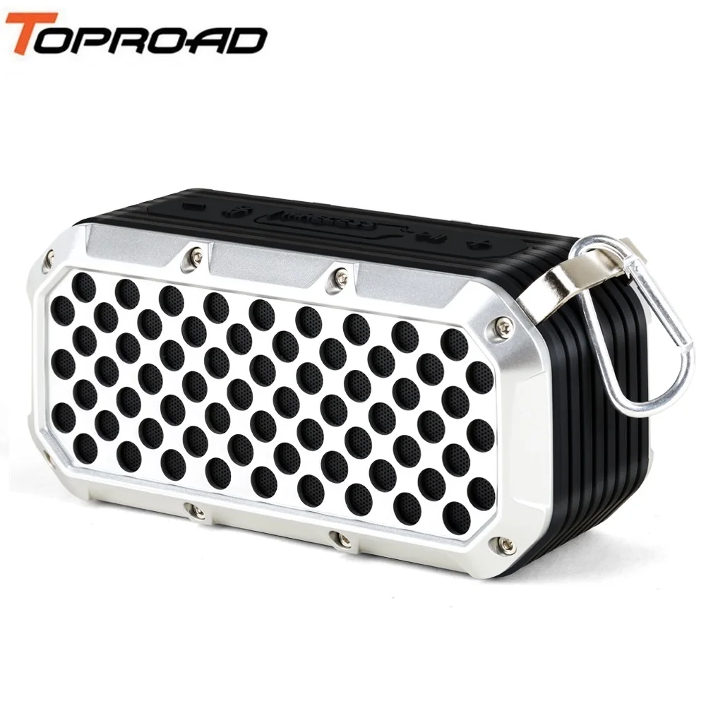 TOPROAD водонепроницаемый Bluetooth динамик Портативный беспроводной стерео Колонка открытый IPX5 бас динамик s Поддержка FM радио TF карта USB AUX