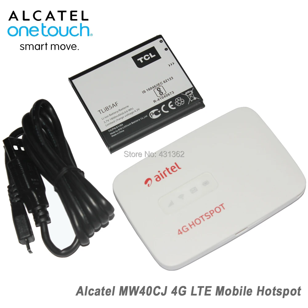 Разблокированный Alcatel Link Zone MW40CJ 4G LTE 150 Мбит/с Мобильный Wi Fi беспроводной