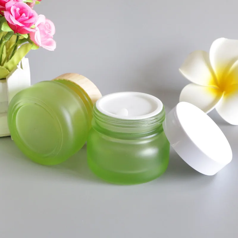 Пустой матовый зеленый 50 гр Beauty защита от солнечных лучей баночка для крема