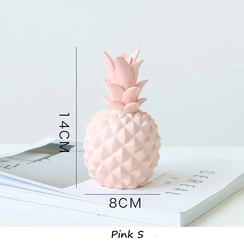 Pink S NOOLIM нордическая современная простая и креативная коробка для хранения ананаса гостиная ресторан винный шкаф Декоративная копилка - Цвет: Pink S