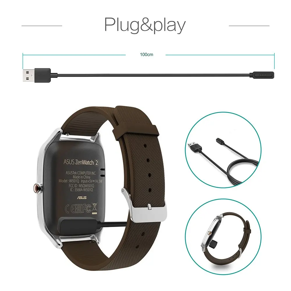 YSAGi применимо к ASUS ZenWatch 2 WI501Q WI502Q зарядное устройство адаптер USB зарядный кабель