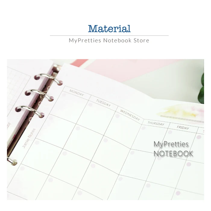 MyPretties Фэнтези ежемесячно планировщик пополнения документы A5 A6 три раза наполнителя работ для 6 отверстий Binder блокнот-органайзер документы