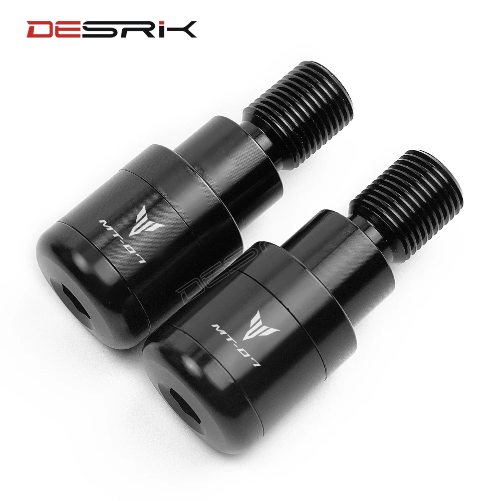 

Universal Motorcycle Accessories For Yamaha MT07 MT-07 CNC Aluminum Hand Grips Handlebar End Plugs Caps Cover Protector